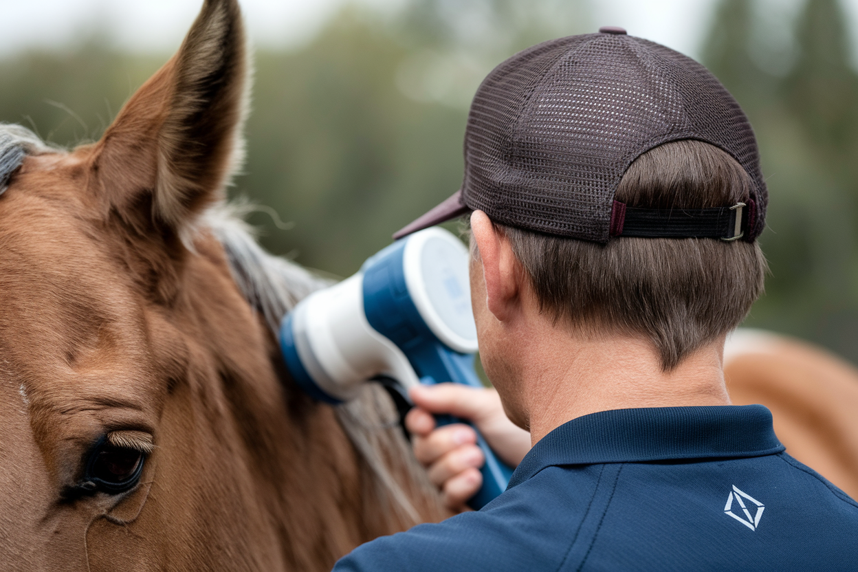 Lasertherapie-Pferd